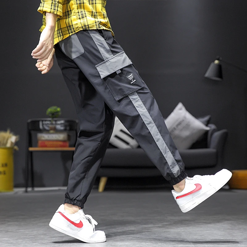 Новые стильные мужские брюки комбинезоны на весну повседневные спортивные