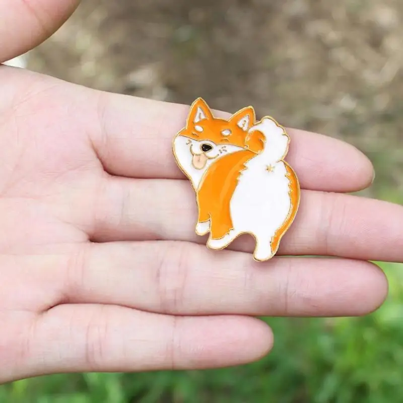 Мультяшная милая собака заколки Брошь милый рюкзак значки новинка ювелирные