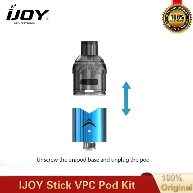 IJOY Stick VPC Pod Kit 15 Вт 1100 мАч встроенный аккумулятор мод с 1 6 мл электронная сигарета