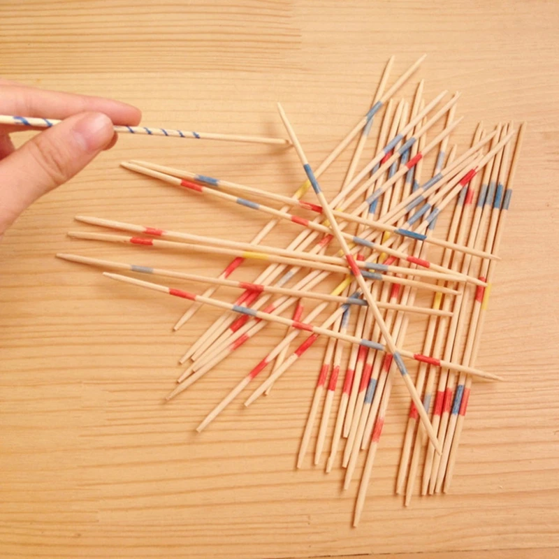 Фото Традиционные деревянные палочки для сбора палочек с традиционной игрой в