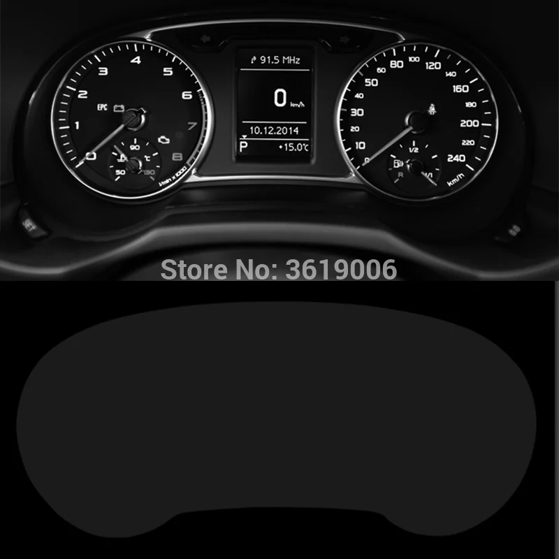 

TOMMIA For Audi A1 12-16 Screen Protector HD 4H Dashboard Protection Film Anti-scratches Car Sticker