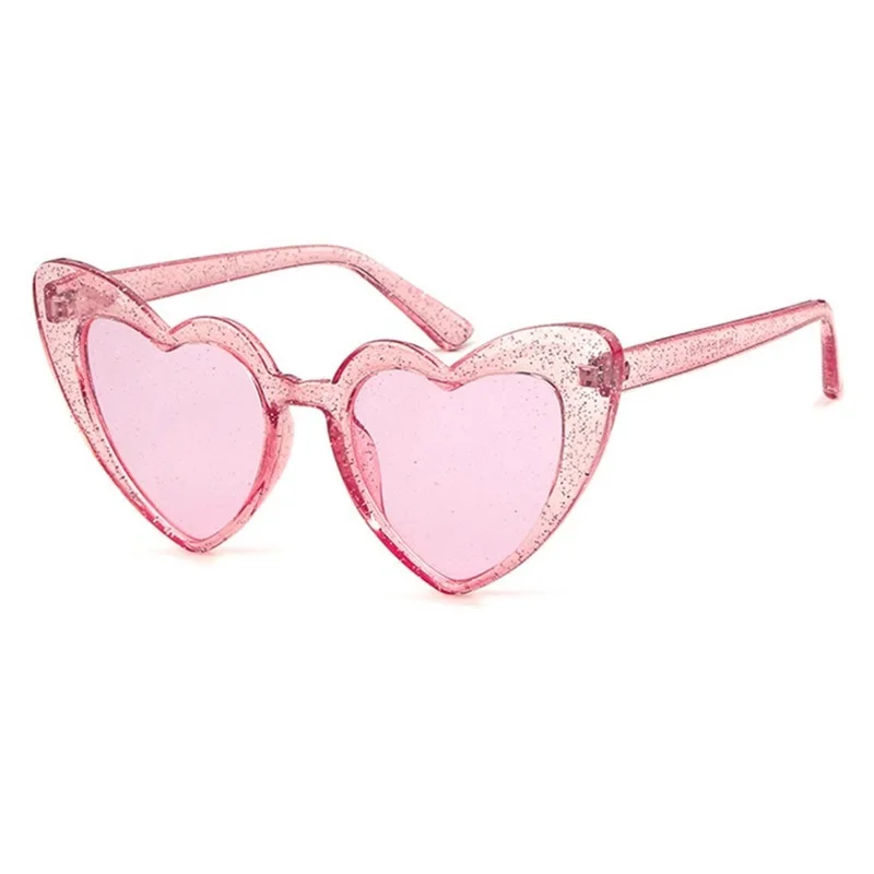 Женские солнцезащитные очки кошачий глаз с большими сердцами | Аксессуары для