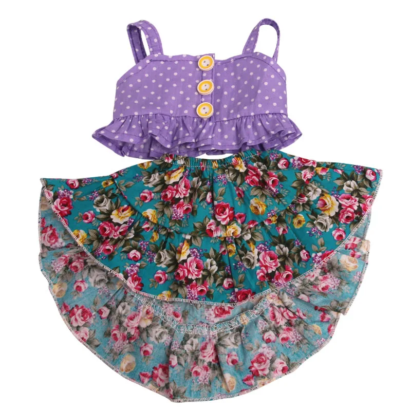 Платье для куклы 18 дюймов с американским принтом юбкой 43 см c785 | Игрушки и хобби