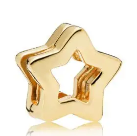 Подлинные подвески золотые рефлексоры звезда зажим стоп-замок бусины подходит
