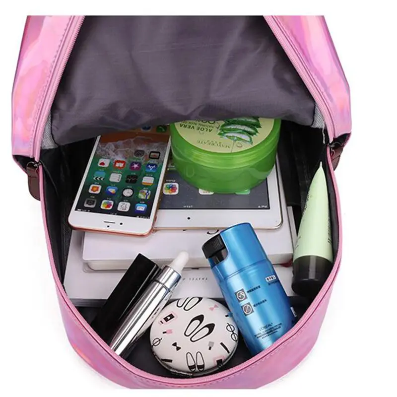 2020 Голографический лазерный рюкзак с вышивкой Crybaby набор голографических