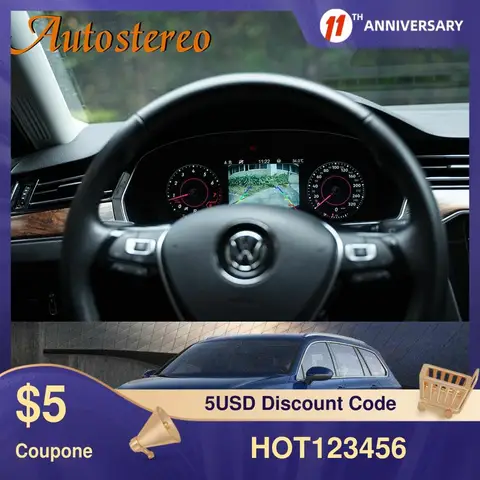 Экран цифрового измерителя для VW Golf 7 Golf 7.5, автомобильный GPS-навигатор, головное устройство, мультимедиа, IPS, автомобильная приборная панель, дисплей приборов, Linux