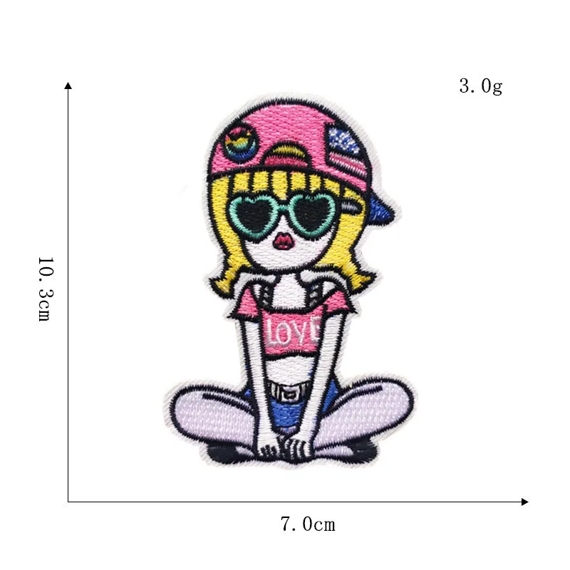 Термоклейкая нашивка с мультяшными персонажами тканевые наклейки балетка