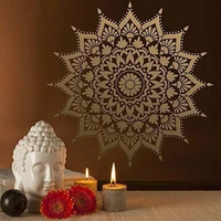 50 50cm size diy craft mandala mold for painting stencils stamped photo album embossed paper card on wood fabric wall