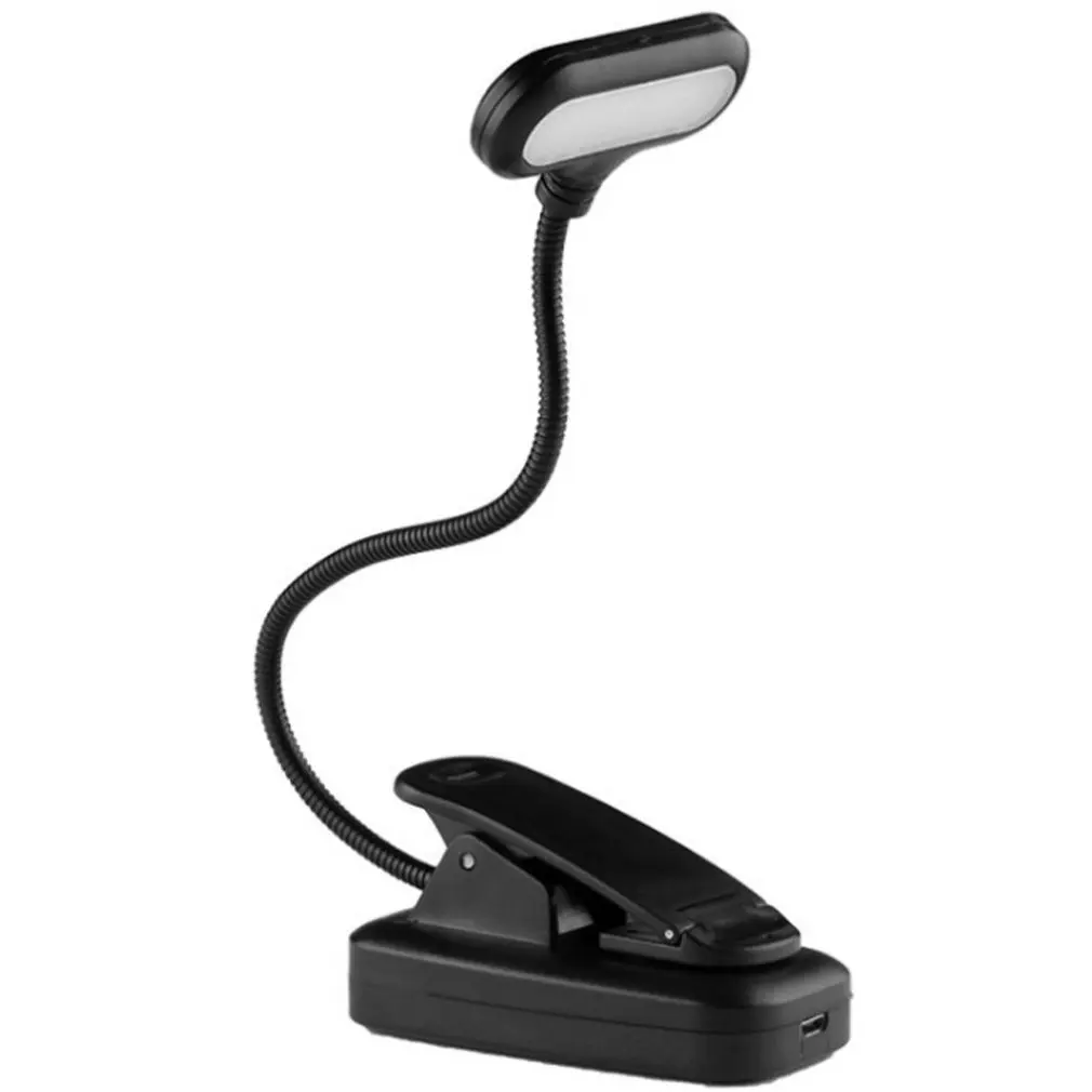 

LY-15 Book Light Clip On Eye Protection Reading Lights Adjustable Lightweight Learning Table Lamp Soft Night Light Stand Light