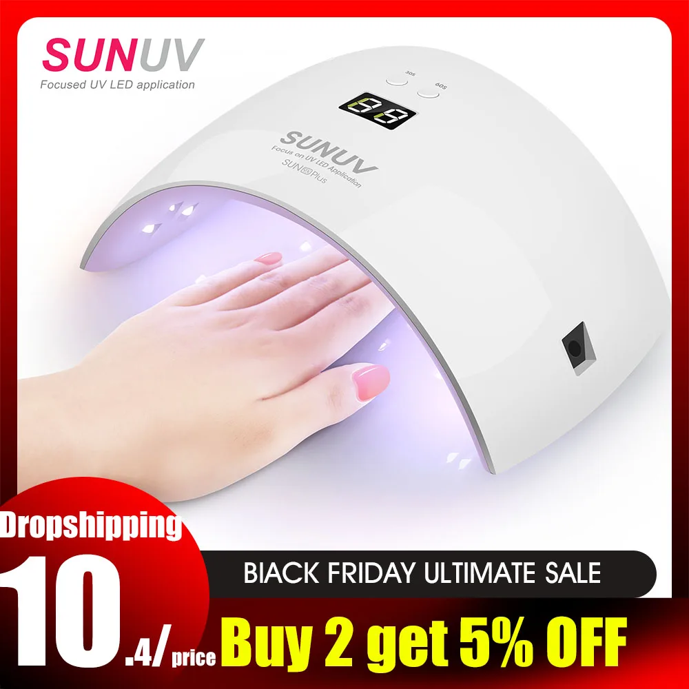 SUNUV SUN9x Plus дропшиппинг 36 Вт Светодиодная УФ лампа для маникюра с автоматическим