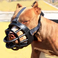 pet training supplies dog muzzle silicone basket adjustable dog safety duck mouth covers rubber dog muzzle stop biting dogcollar