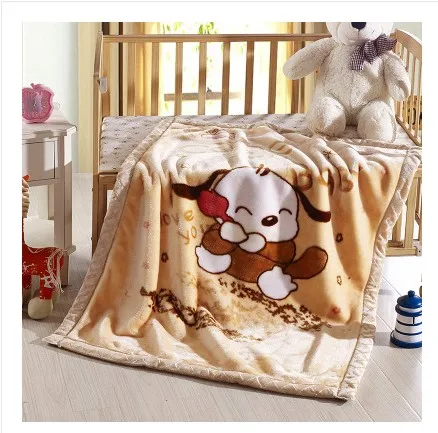 

New Thicken Double Layer Raschel Kids Blankets Infant Swaddle Bebe Stroller Wrap Blanket Bedding Newborn Home Baby Textiles