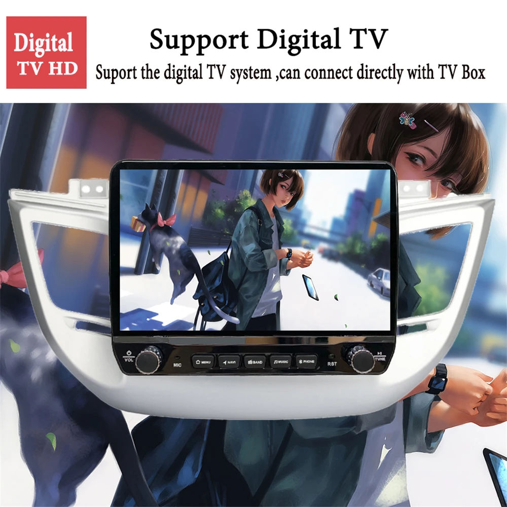 $181.93 Android 11.0 car dvd for Tucson 3 ix35 2015 2016 2017 2018 gps navigation raido video audio 4G RAM