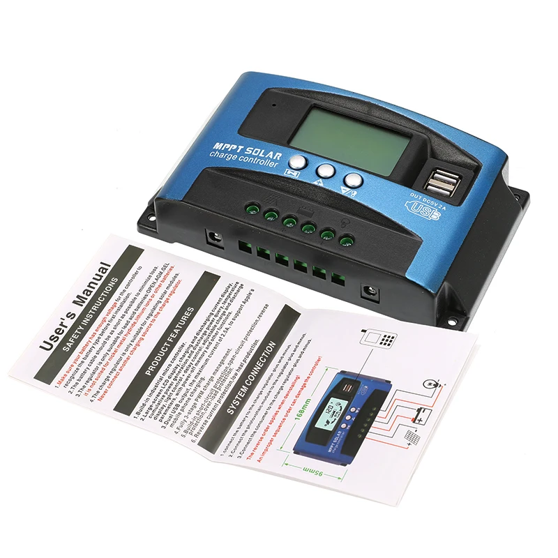12 В 24 Авто Солнечная Панель зарядное устройство Солнечный контроллер заряда