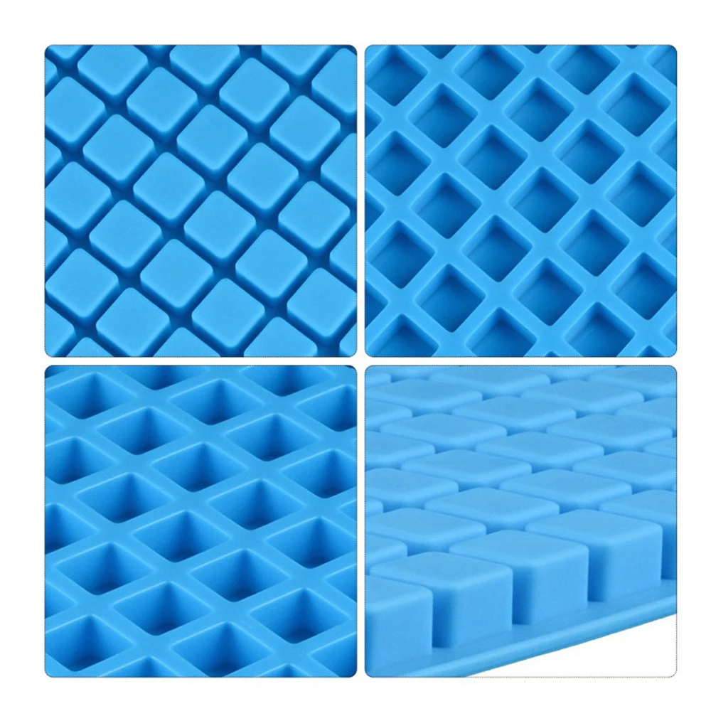 126 сетки мини кубики льда поддоны формы силиконовые квадратные Diy коричневый