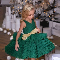 puffy green ball gowns flower girls dresses princess birthday party gown girls pageant first christening communion dress