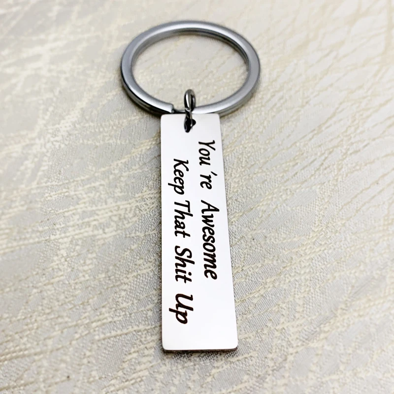 Забавный вдохновляющий брелок подарок для женщин мужа жены друга лучшего на день