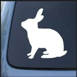 

RABBIT SILHOUETTE - Bunny - Vinyl window Decal Sticker Vinyl 14x13cm