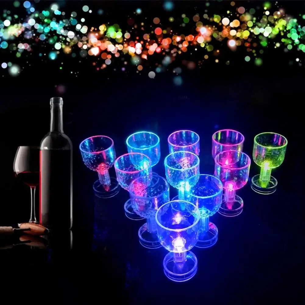 

50ml Change Color Flash Drink Cup Color Change Eye-catching LED Special Flashing Mug for Pub Birthday Party Flashing Glass