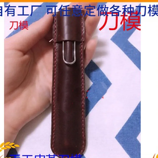 

Japan Steel Blade DIY leathercraft Pen Cover Bag die Cutter cutting knife mould hand punch tool Leather template 150x37mm
