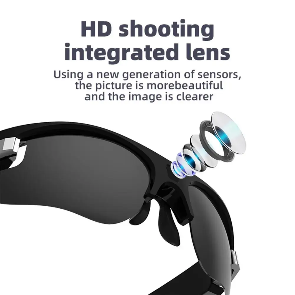 구매 HD1080P 스마트 비디오 카메라 안경 다기능 블루투스 200W 픽셀 편광 된 스마트 안경 스포츠 미니 선글라스 카메라