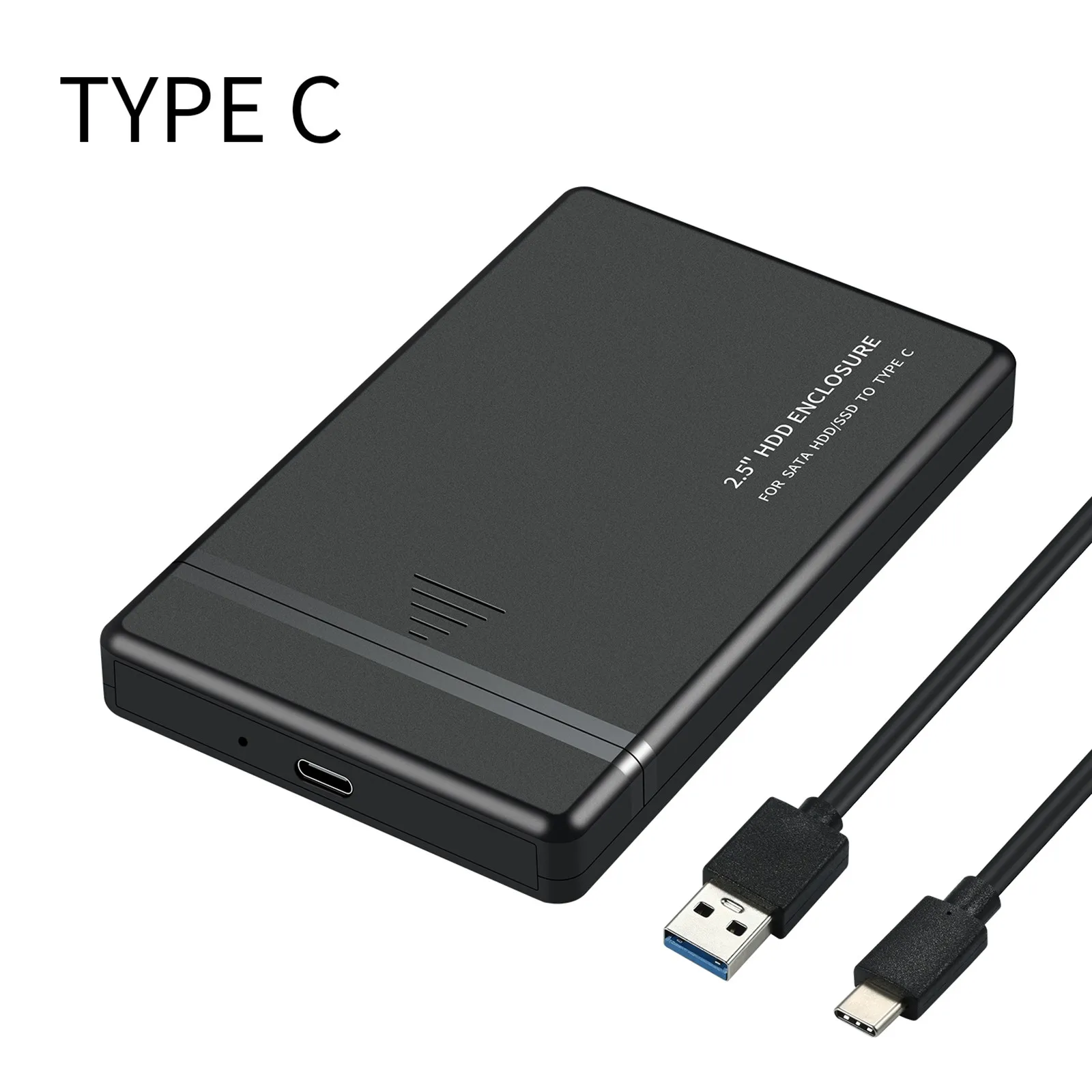 Корпус для жесткого диска Sata-USB 2 0 корпус внешнего накопителя Ssd с кабелем USB/ Abs #3 |
