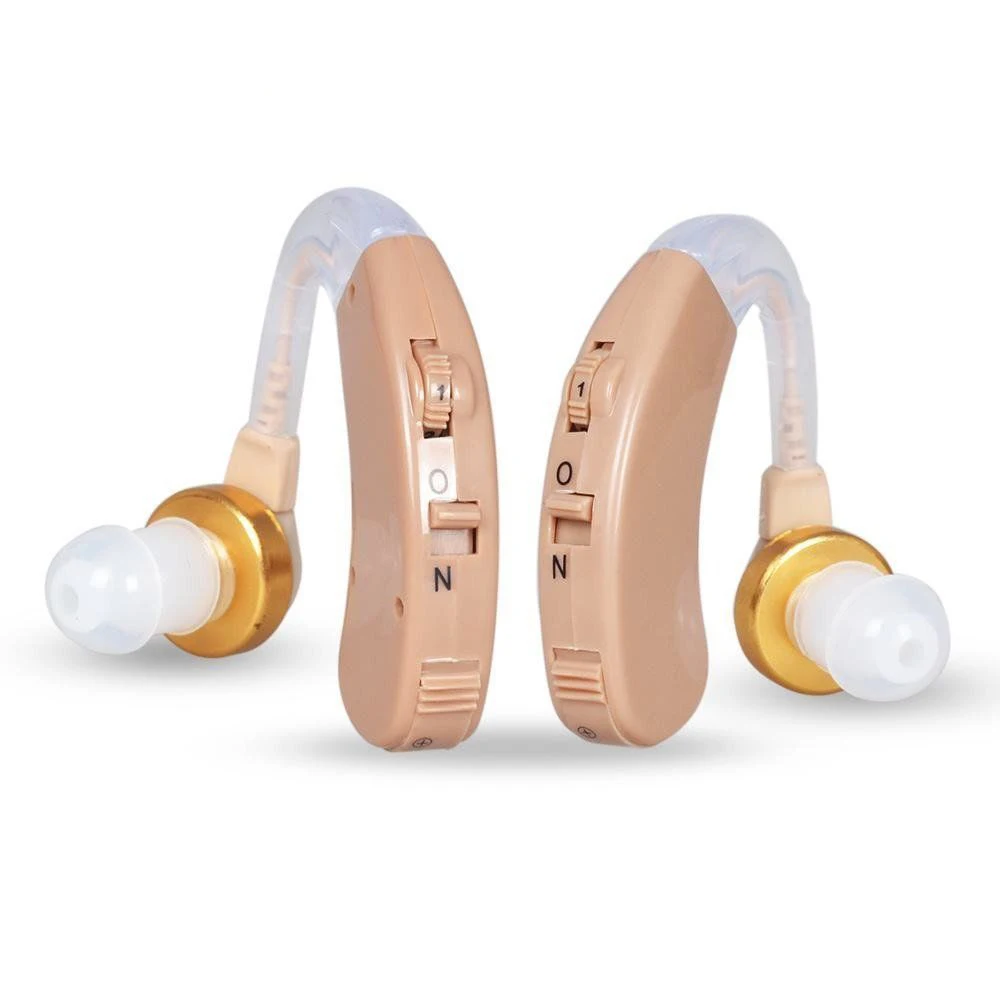 

US A Pair Digital Hearing Aid Aids Kit Behind the Ear BTE Sound Voice Amplifier Aparelho Auditivo Wireless for Ealderly Deaf Ear