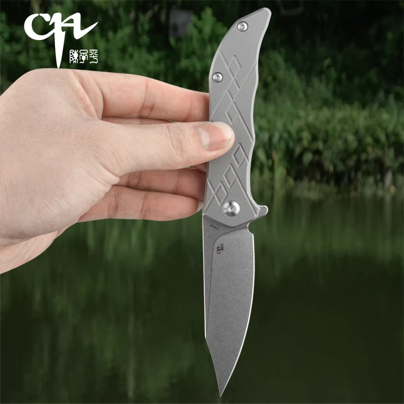 CH 3008 Self Defense Pocket Folding Knives D2 Steel Titanium Handle Clip Recommend High Quality Military Tactical Survival Kit | Спорт и