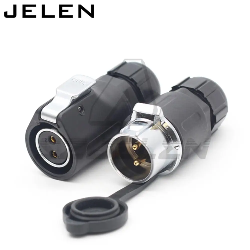 Водонепроницаемый коннектор XHE20, IP67, 2/3/4/5/6/7/8/9/10/12, док-разъем для кабеля питания, штекер (гнездо) и гнездо (штекер)