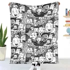 Tendou-Manta de Sherpa с панелями Satori манга, ropa de cama, suave