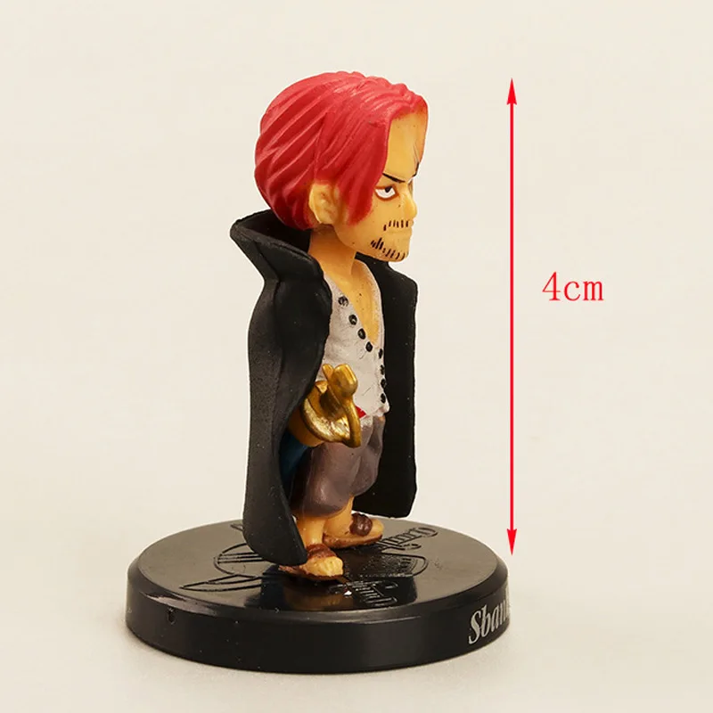 4 см 12 шт./лот анимационная цельная экшн-фигурка Luffy Shanks Enel Mariab Rucci Багги крокодил