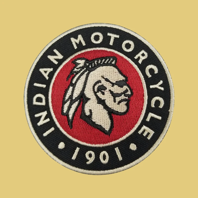 Индийский Байкерский патч с вышивкой Сделай Сам индивидуальный мотоцикл круглый