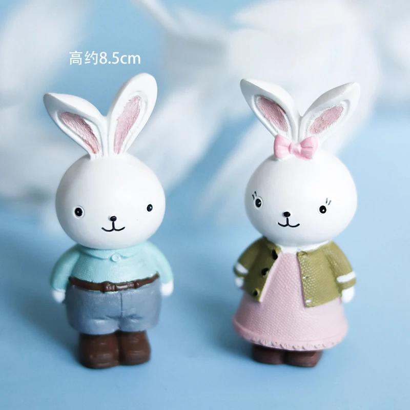 2pc rabbits set Платье, сумка, украшение в виде кролика, морковный венок, Hairball, арка, топперы для торта, день рождения, вечеринка для детей, подарок для выпечки, любовь - Color: 2pc rabbits set