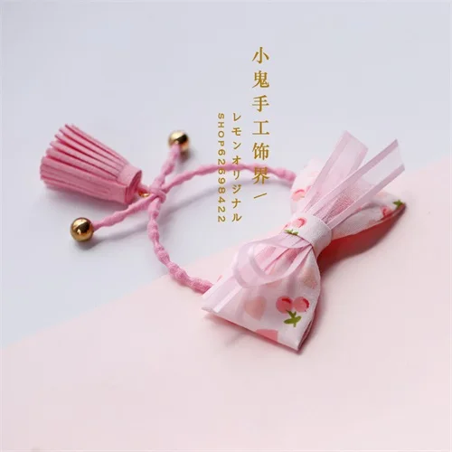 Золотой Японское кимоно Вишневый кружевной бант Kawaii Кролик ободок для головы наголовный обруч Милые Женские Розовые заколки с орнаментом аксессуары для волос - Цвет: Золотой