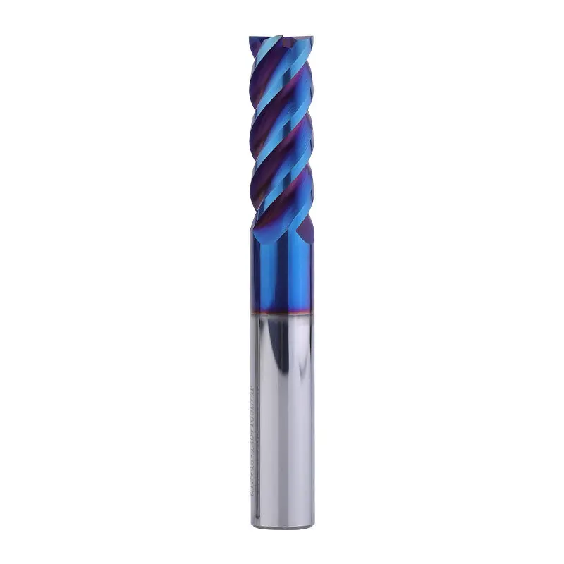 

HRC65 Carbide end mill 1 2 4 5 6 8 10 12mm 4Flutes Milling Cutter Cutting Iron Cutter CNC Maching CNC EndMill Milling Cutter
