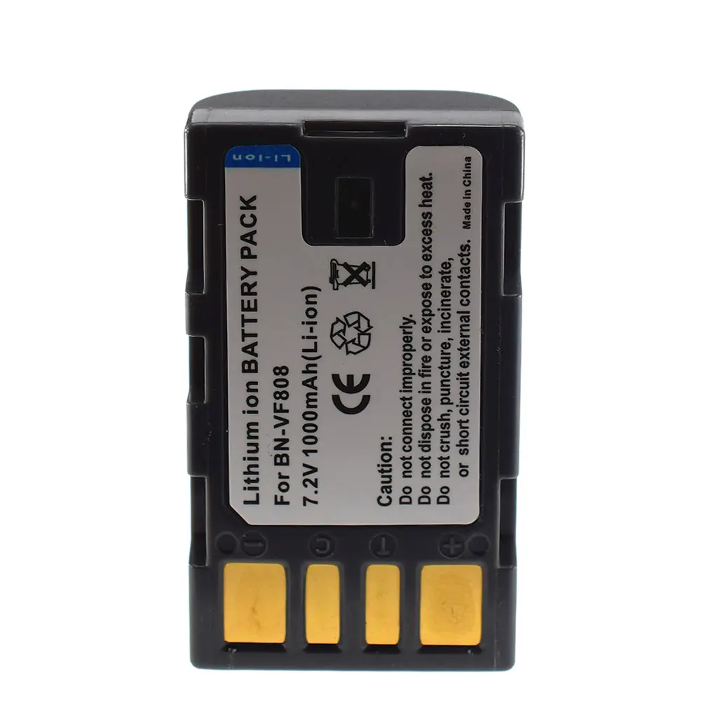 BN-VF808 VF808U батарея для JVC Everio GZ-MG230 MG230U MG155 HD300BU HD320BU MG670BU MG680BU MS100U видеокамера/Mini DV DATA |