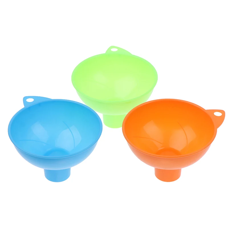 

1pcs Home Wide Mouth Wear-Resistant Plastic Oil Fuel Funnel Hopper Kitchen Gadgets