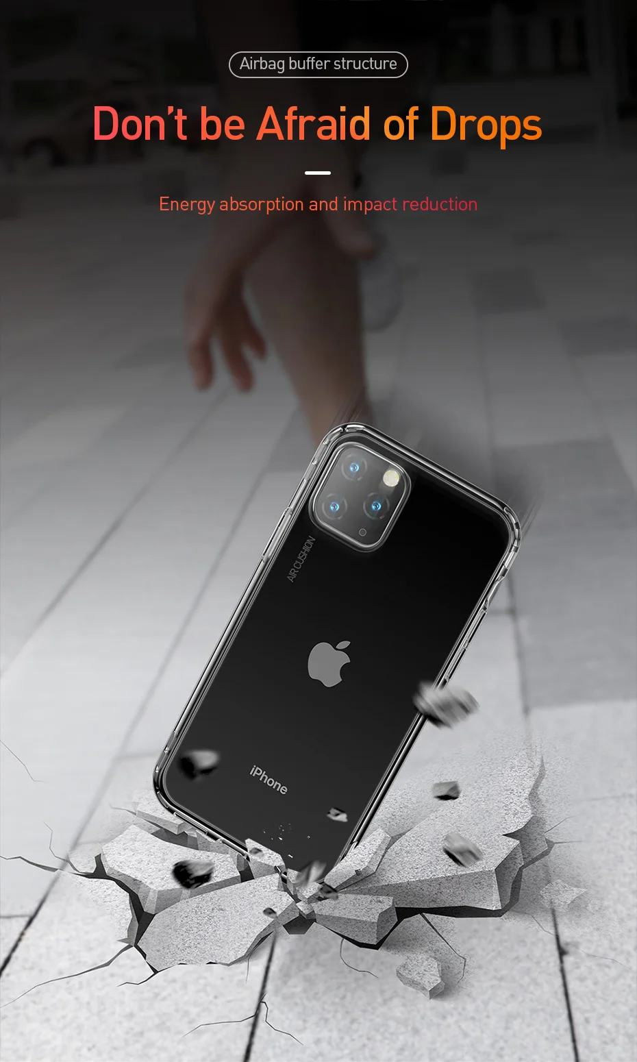 Прозрачный Мягкий ТПУ силиконовый чехол для телефона Baseus для iPhone 11 Pro Max 11Pro противоударный чехол для iPhone 11 Pro Xs Max Xr X Coque