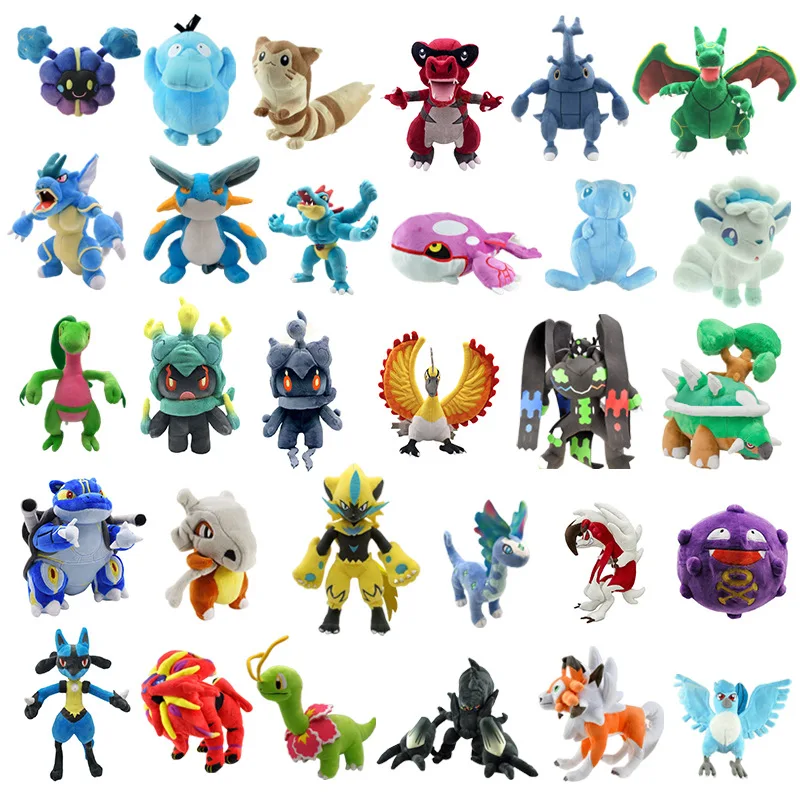 Покемон Solgaleo Cosmog Tyranitar запдоса Darkrai сaнтoй Furret Treecko мягкие хобби аниме плюшевая