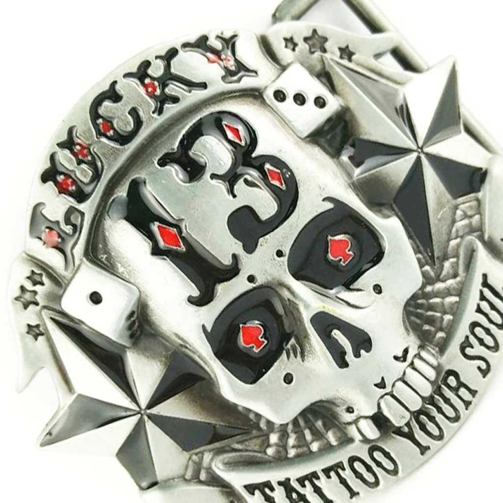 

Пряжка для ремня, с черепом, 13 звезд, в ковбойском стиле, с татуировкой для вашей души, ремень из искусственной кожи с пряжкой сменный