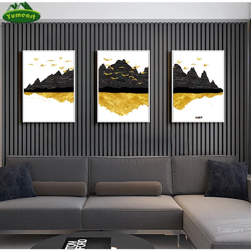 Креативные принты на холсте художественный Настенный декор абстрактная Черная