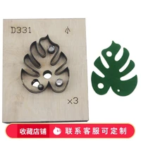 bamboo turtle back pendant cowhide planting tanning leather creative manual leather laser knife mold diy