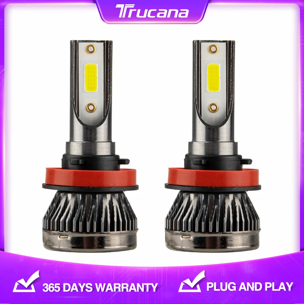 

Trucana Auto Lamps LED H7 H4 H1 H3 H11 9005 9006 9012 880 5202 H13 9004 9007 Car Led Headlight Bulb Fog Light 30W Conversion Kit
