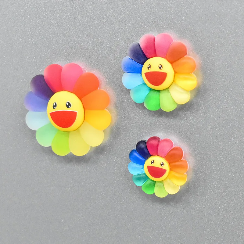 Полимерный магнит в виде подсолнуха на холодильник мультяшная Милая креативная