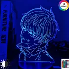Аниме юдзюцу кайзен фигурка инумаки тоге 3D светодиодный лавовые лампы RGB ночные огни для спальни декор стола на день рождения манга подарки для друзей