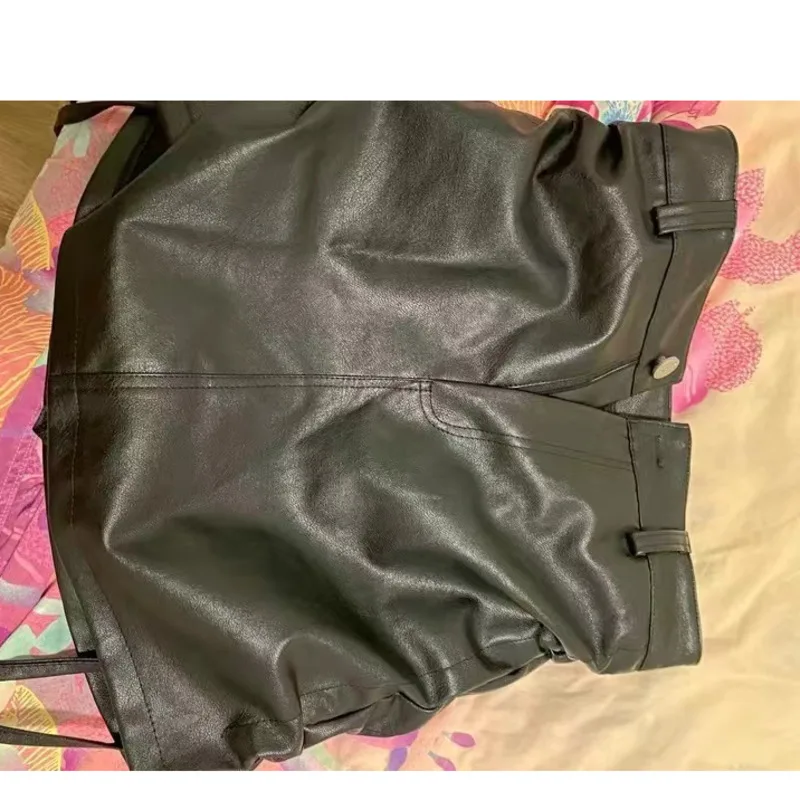 Панк-юбка уличная одежда из искусственной кожи готика Харадзюку школьная форма