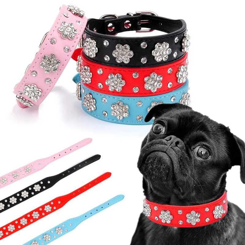 Набор для собак из искусственной кожи TPFOCUS блестящее модное ожерелье с