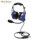 Авиационная гарнитура для шлема Pilot, удобные амбушюры, двойная вилка общего назначения (GA), аудиоразъем 3,5 мм, с сумкой для гарнитуры