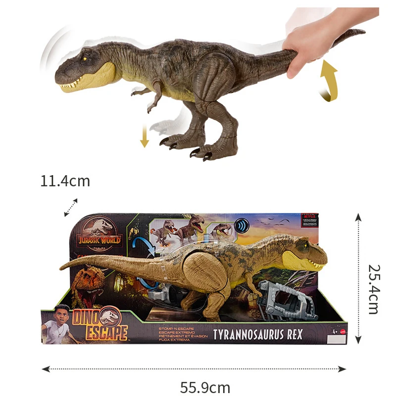 Indominus Rex Dinosaur Toy Jurassic World Lifelike Dinosaur GCT95 Holiday Birthday Gifts Sound Effects Toys For Children enlarge