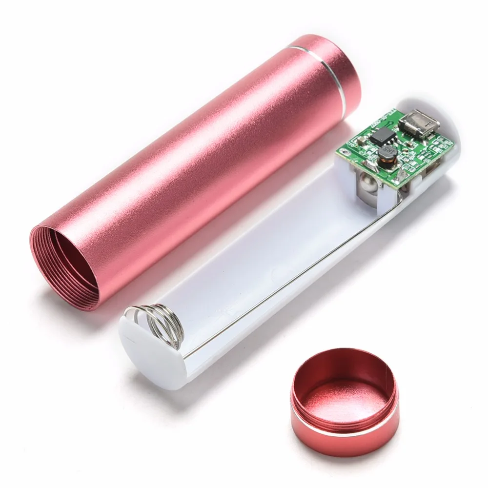 

Portable Power Bank DIY Kit Storage Case Box Free Welding Suit 1X 18650 Battery 5V 1A USB External Charger smart phone